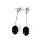 Load image into Gallery viewer, Pendiente lava plata duo
