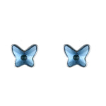 Load image into Gallery viewer, Pendiente de plata y Swarovski azul
