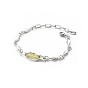 Peridot chip bracelet
