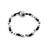 Load image into Gallery viewer, Pulsera lava, cristal y cuero
