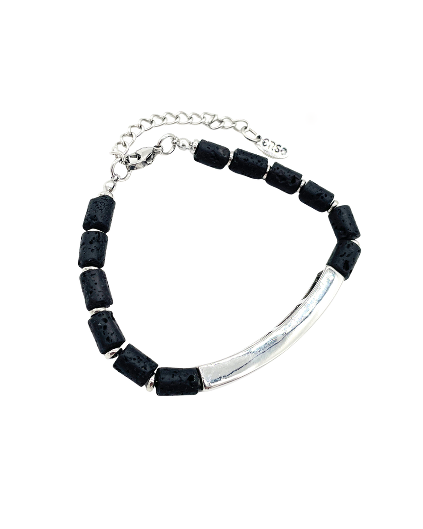 Pulsera de lava cilindros