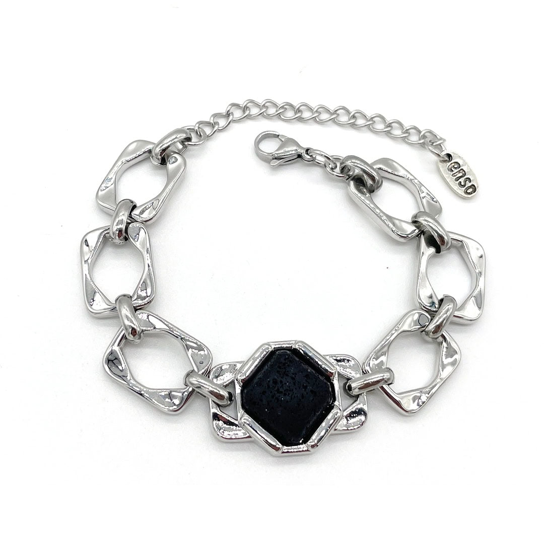 Pulsera de lava rombo