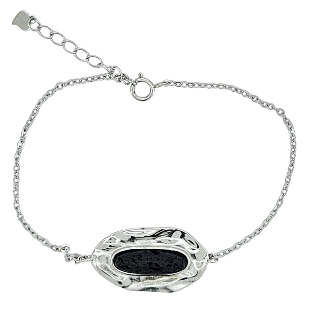 Pulsera lava plata órbita