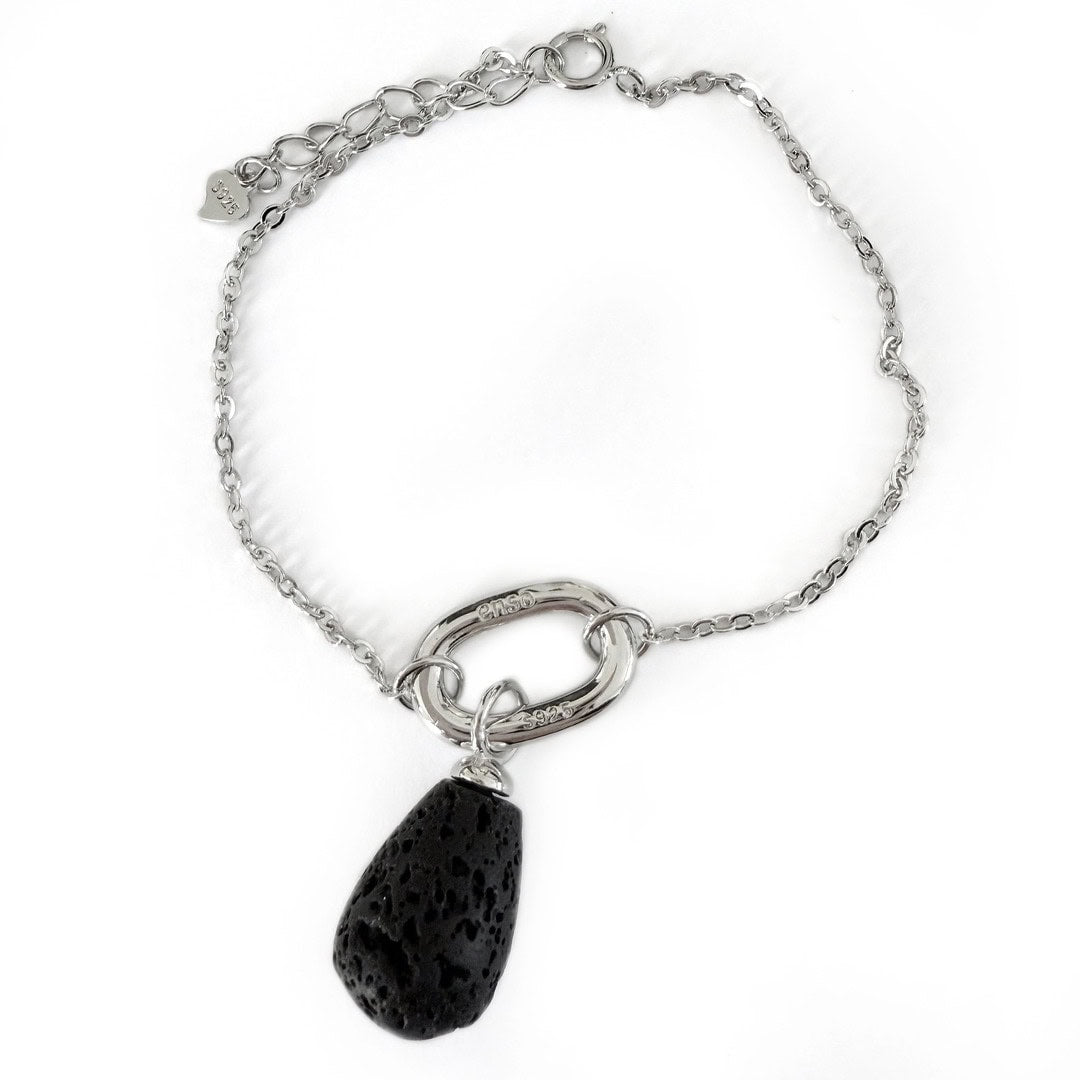 Pulsera plata gota