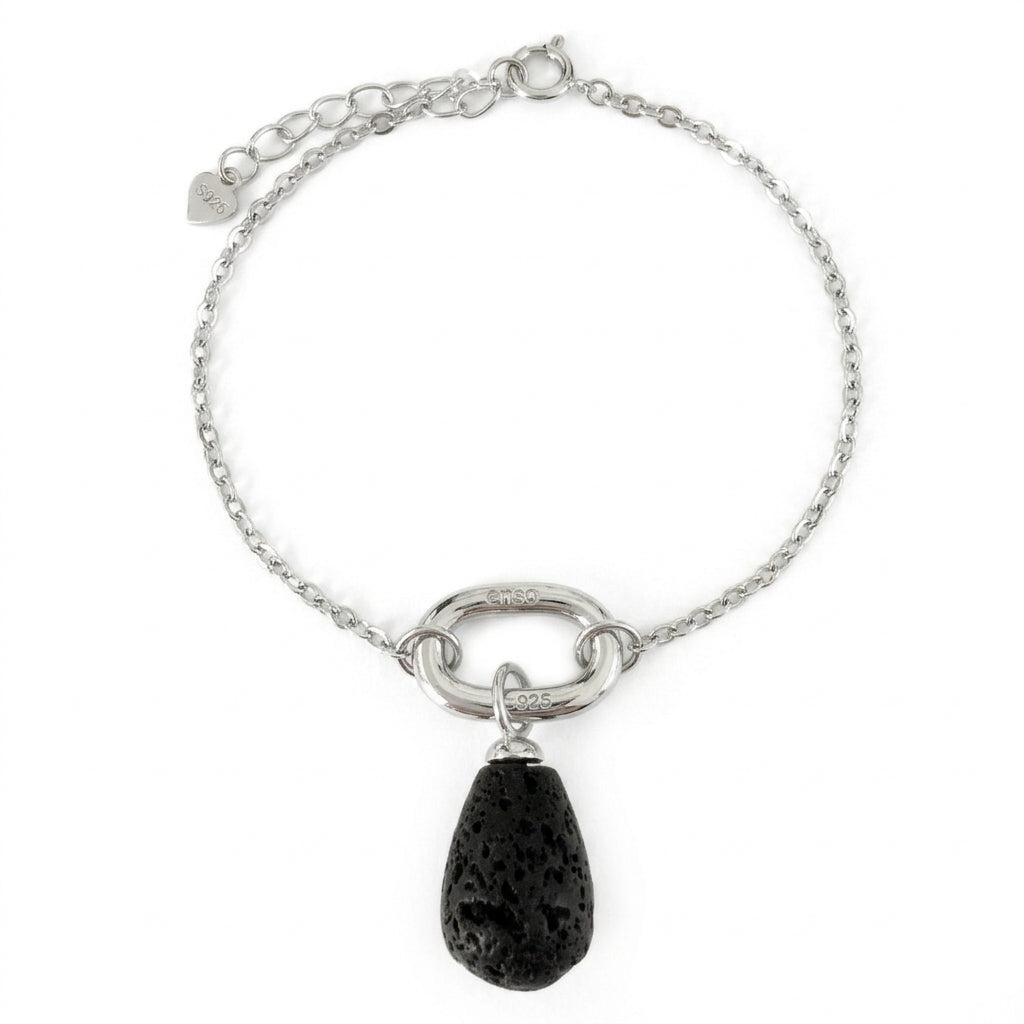 Pulsera plata gota