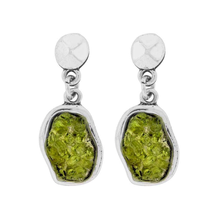  Pendiente zamak olivina conjuto