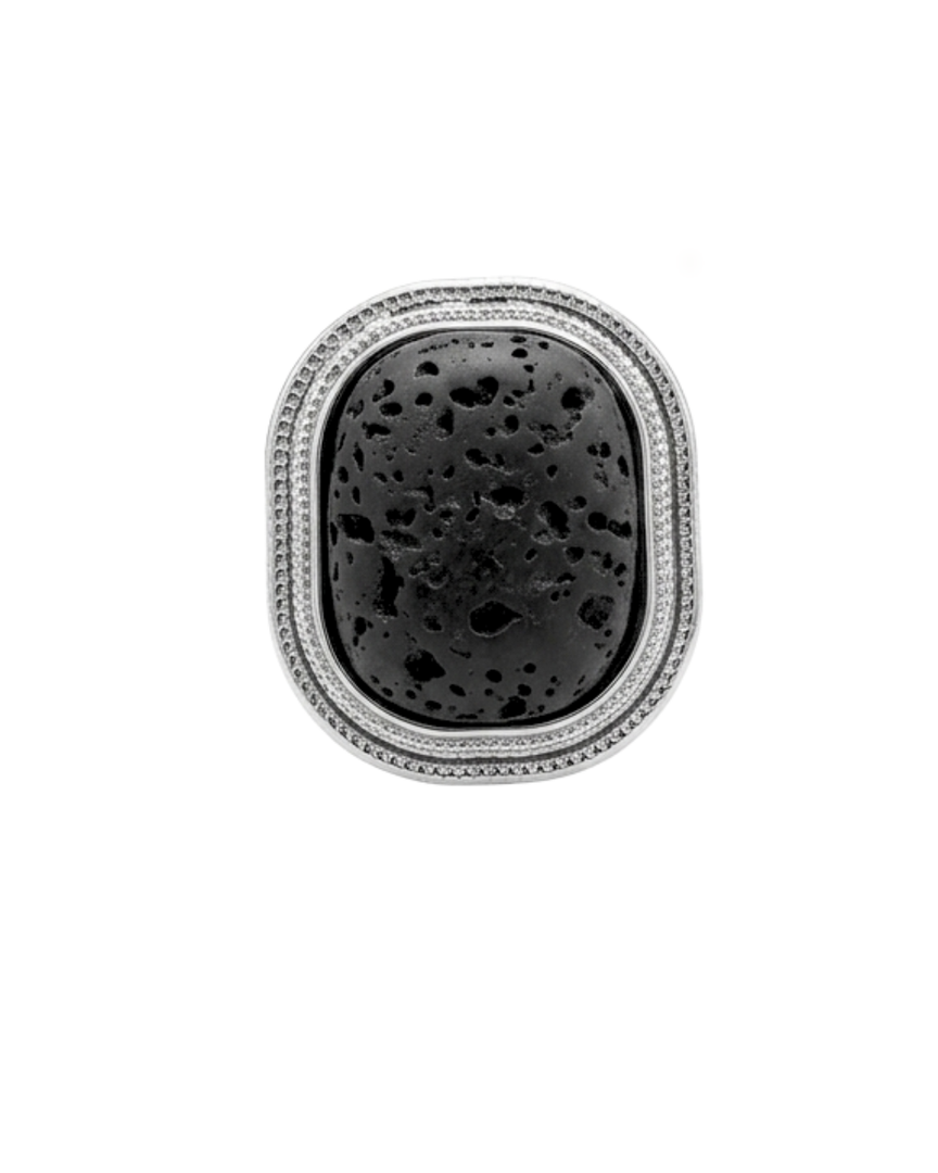 Anillo elástico lava negro