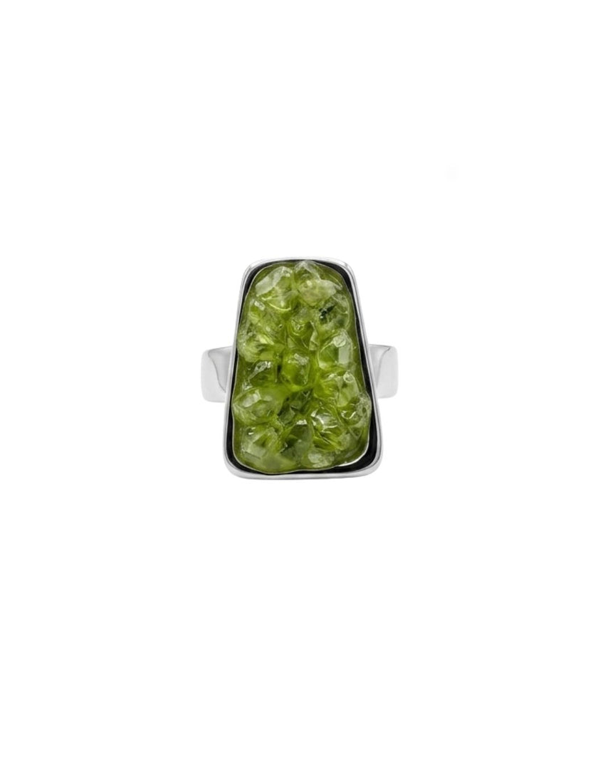 Roque García adaptable peridot ring