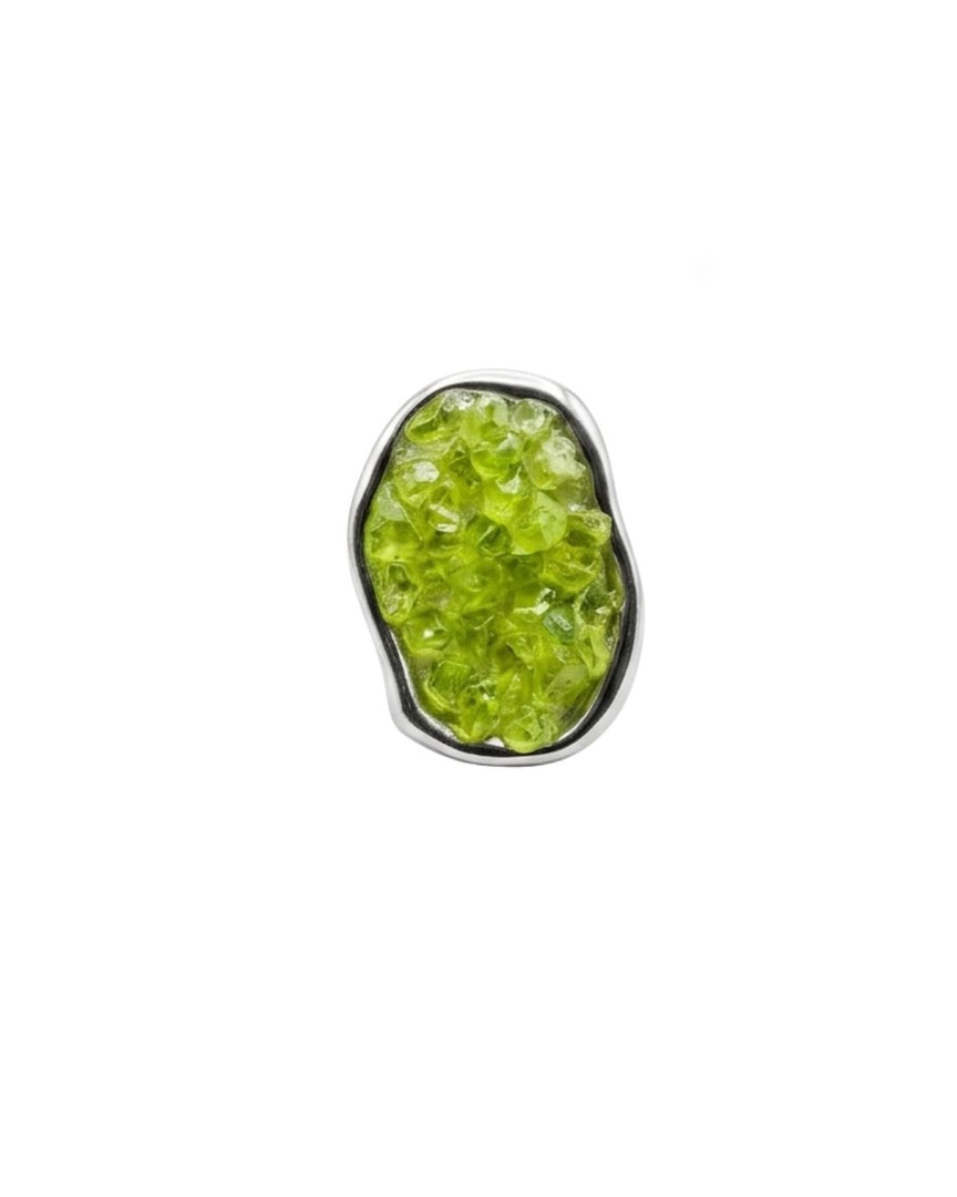 Customizable peridot ring set