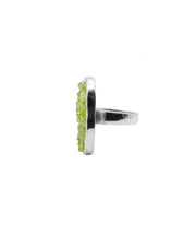 Customizable peridot ring set