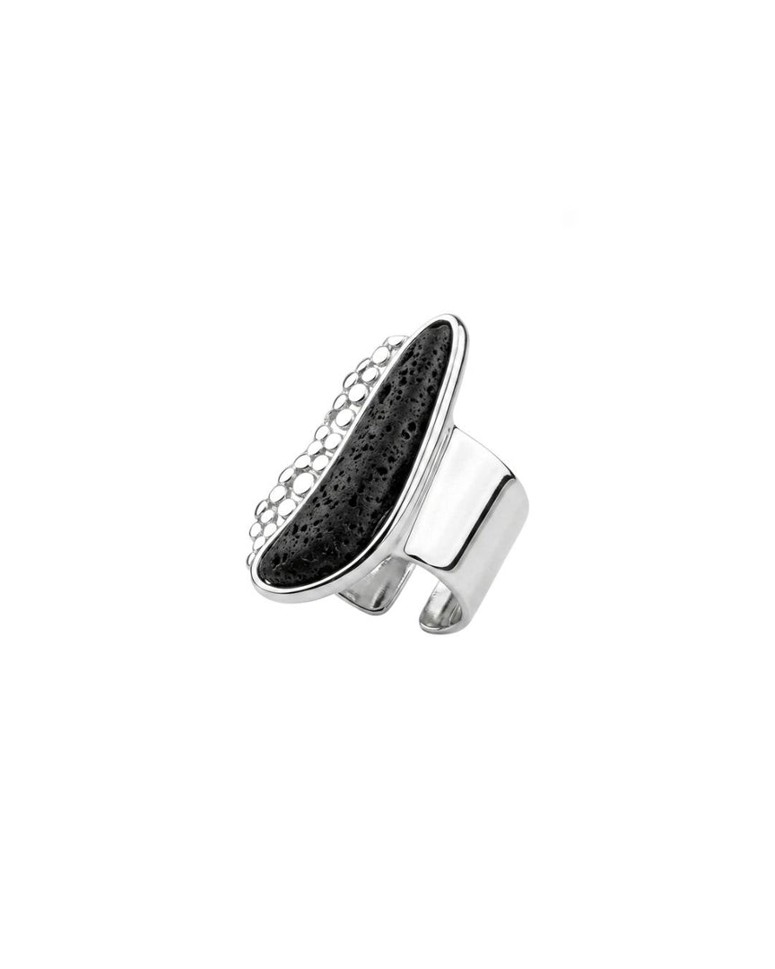 Elongated lava ring