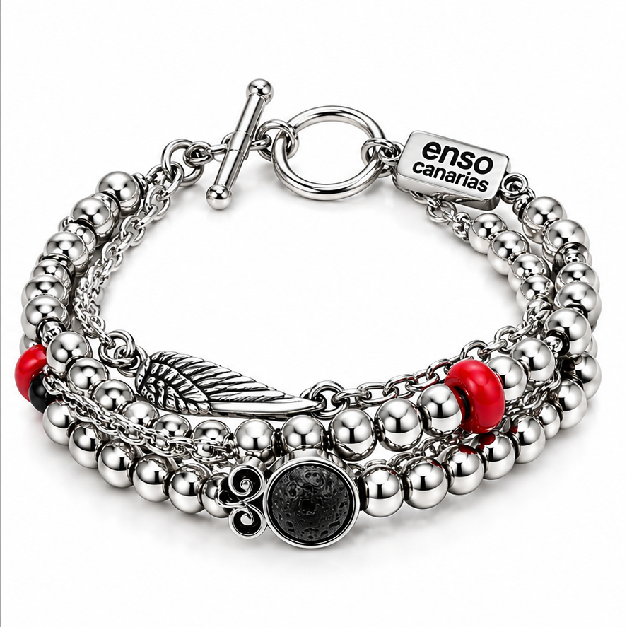 Pulsera baño plata lava