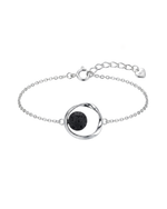 Load image into Gallery viewer, Pulsera plata lava ovalado
