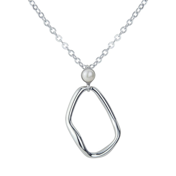 Colgante de plata con perla