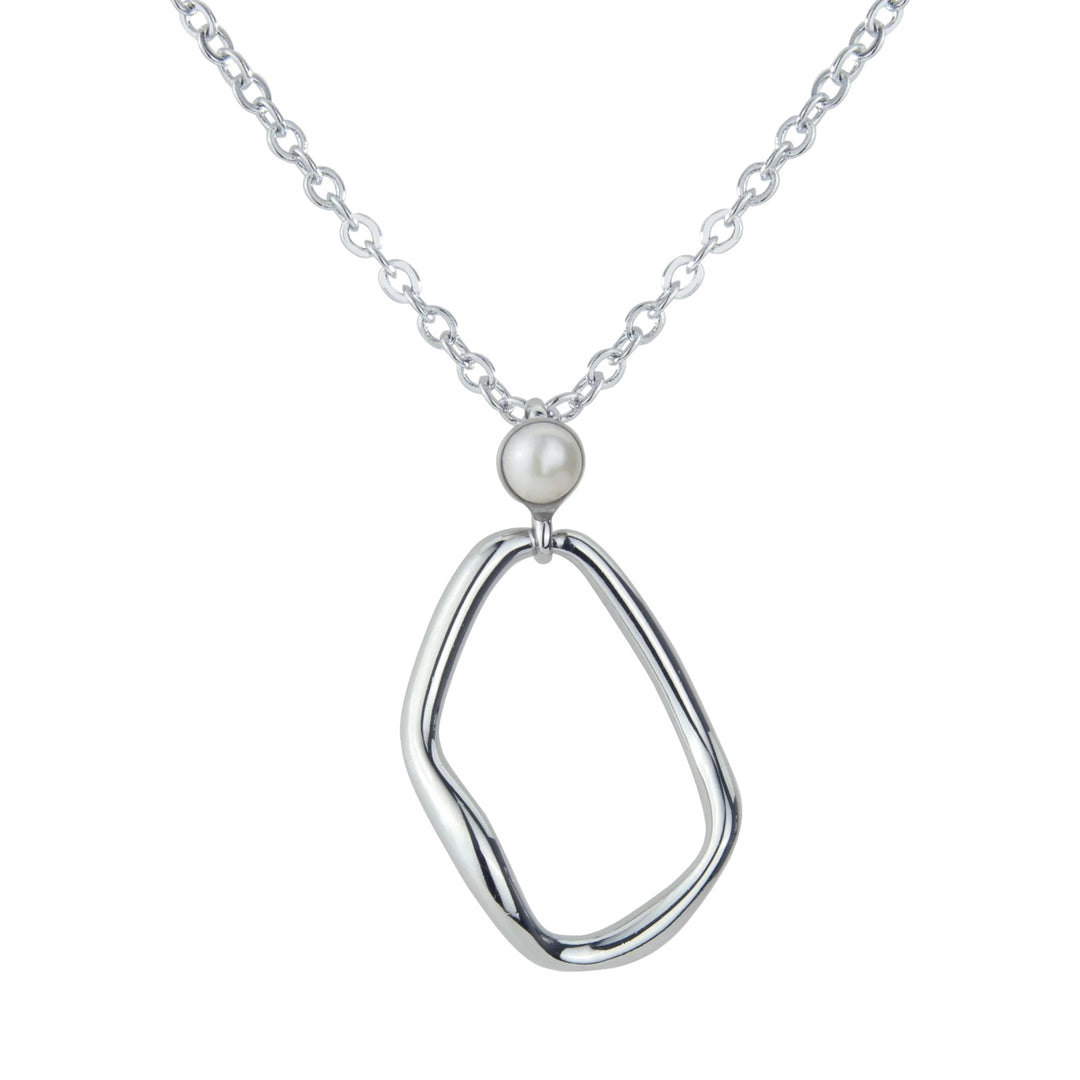 Colgante de plata con perla