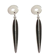 Sterling silver feather earrings